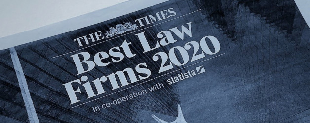 Carter Thomas appears in The Times Best Law Firms 2020
